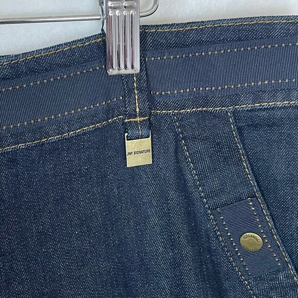 Jones New York Trouser Jeans Size 16 Dark Wash Wide Leg Stretch Denim Classic - Picture 5 of 16